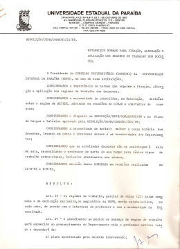 Resolução UEPB/CONSUNI/021/1995