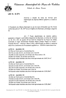 LEI N. 8.071 - Prefeitura de Poços de Caldas