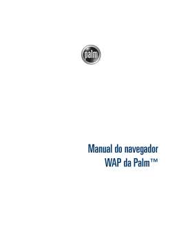 Manual do navegador WAP da Palm