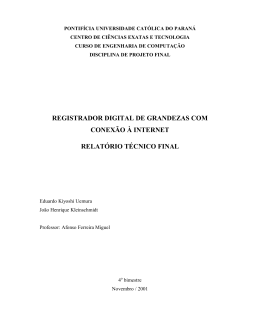 Relatório final - Afonso Ferreira Miguel, MSc