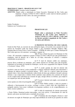 PROCESSO N&ordm; 2040/12 - PROJETO DE LEI N&ordm; 507