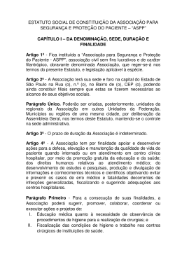 estatuto social de constitui&ccedil;&atilde;o da associa&ccedil;&atilde;o para