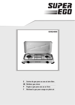 manual cocina de gas 2 fuegos - super-ego