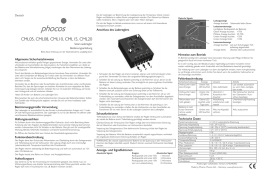 CML05, CML08, CML10, CML15, CML20
