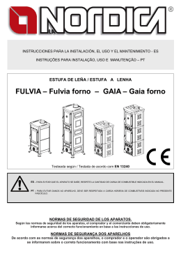 Fulvia forno &ndash; GAIA - CVE Estufas de pellets y Calderas de biomasa.