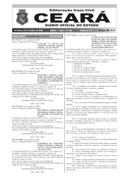 Lei N&ordm; 14.481, de 08 de Outubro de 2009 - Adagri