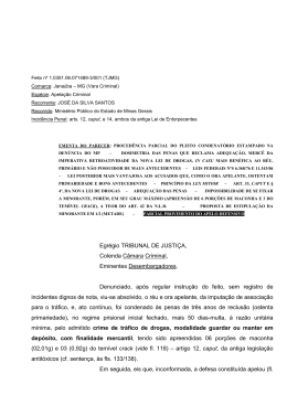 Egrégio TRIBUNAL DE JUSTIÇA, Colenda Câmara Criminal