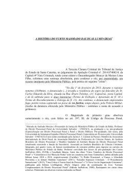 A HIST&Oacute;RIA DO FURTO MAJORADO DAS DUAS LUMIN&Aacute;RIAS A
