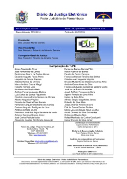 Di&aacute;rio da Justi&ccedil;a Eletr&ocirc;nico