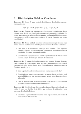 3 Distribui&ccedil;&otilde;es Te&oacute;ricas Cont&iacute;nuas