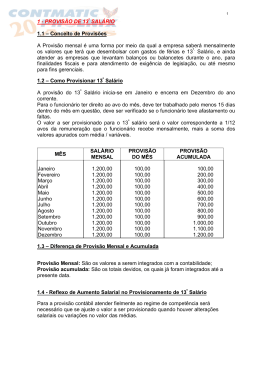 PROVIS&Atilde;O DE 13&ordm; SAL&Aacute;RIO 1.1