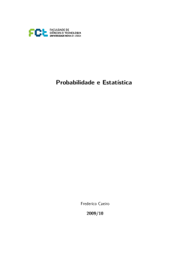 Probabilidade e Estat&iacute;stica