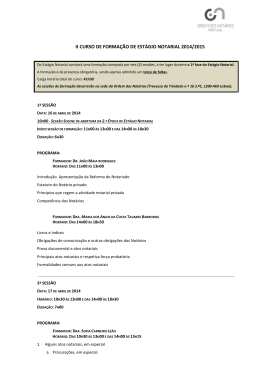 Programa do II Curso de Forma&ccedil;&atilde;o para Estagi&aacute;rios.
