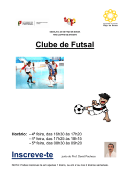 Clube de Futsal - Agrupamento de Escolas de Paço de Sousa