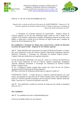 Edital - Instituto Federal Goiano