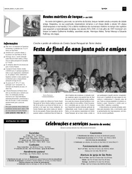 Festa de final do ano junta pais e amigos Informa&ccedil;&otilde;es