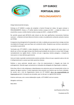 37º EUROCC PORTUGAL 2014 PROLONGAMENTO