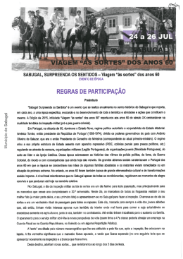 REGRAS DE PARTICIPAÇÃO