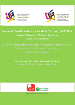 - Departamento de Turismo do ISCE