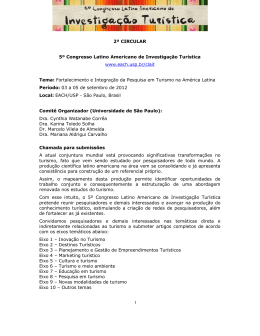 2ª CIRCULAR 5º Congresso Latino Americano de Investigação