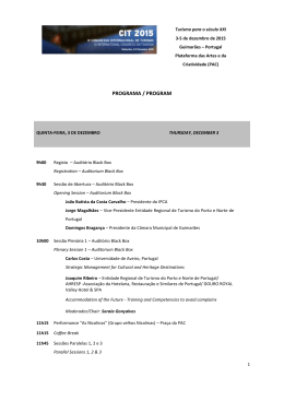 PROGRAMA / PROGRAM