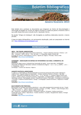 Este boletim d&aacute; a conhecer os documentos que chegaram ao