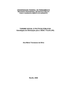 Estrat&eacute;gias de Otimiza&ccedil;&atilde;o para o SESC&ndash;Triunfo