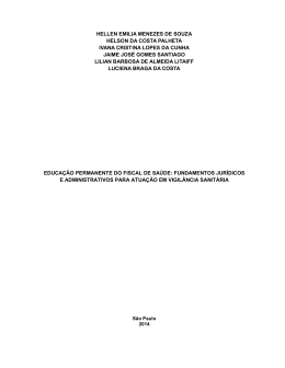 Educação permanente do fiscal de saúde - Fundamentos