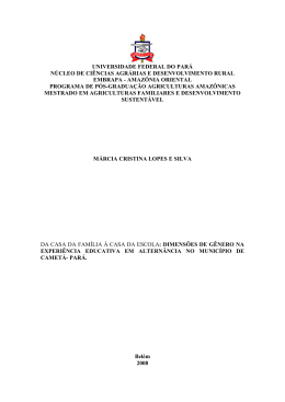 dimens&otilde;es de g&ecirc;nero na experi&ecirc;ncia educativa em altern&acirc;ncia