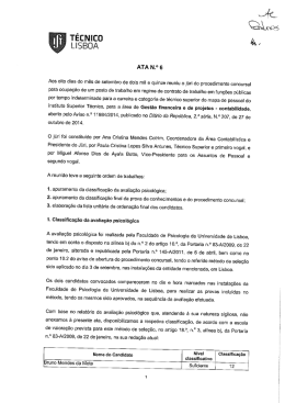 AP e LUOF 31 - Universidade de Lisboa