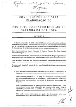 Ata n.º 3 - Câmara Municipal de Vagos