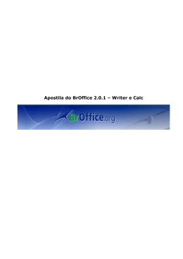 Apostila do BrOffice 2.0.1 &ndash; Writer e Calc