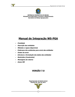 Manual de Integração WS-PGA