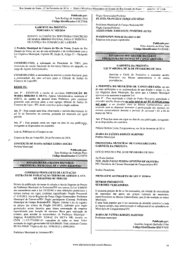 Lei Ordin&aacute;ria Municipal n&ordm; 608 2014