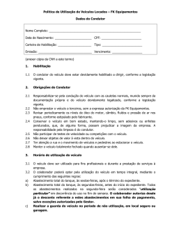 Pol&iacute;tica de Utiliza&ccedil;&atilde;o de Ve&iacute;culos Locados &ndash; FK Equipamentos