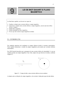 9 LEl DE BlOT-SAVART E FLUXO MAGN&Eacute;TlCO