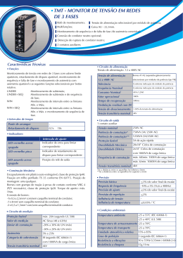 TMT - MONITOR DE TENS&Atilde;O EM REDES DE 3 FASES
