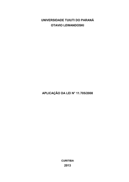 aplicacao da lei n 11 705 2008 - TCC On-line