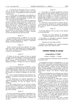 5395 SUPREMO TRIBUNAL DE JUSTI&Ccedil;A