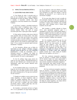 Lista II – Parte B – Física III