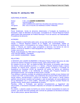 Revista 16 - abril/junho 1994 - Tribunal Regional Federal da 5&ordf;