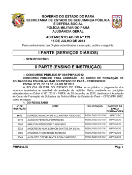 ADIT.BG 129 - De 16 JUL - Proxy da Polícia Militar do Pará!
