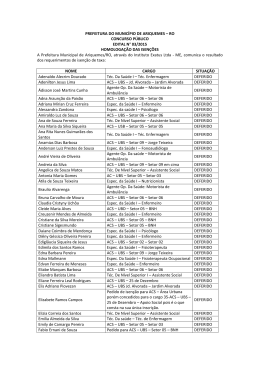 Homologa&ccedil;&atilde;o das Isen&ccedil;&otilde;es de Taxa dos