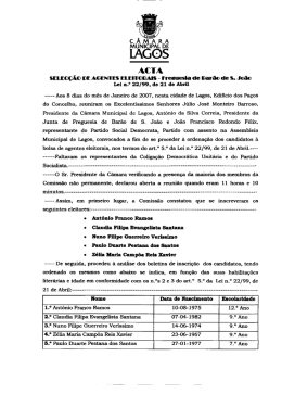 Anexo 1 - C&acirc;mara Municipal de Lagos