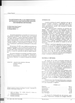 pulsote rapia pe la via endovenosa retr&oacute;grada nas in fec&ccedil;&otilde;es