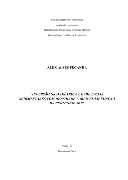 alex alves pe&ccedil;anha - Curso de Gradua&ccedil;&atilde;o em Geof&iacute;sica
