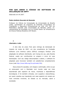 POR QUE ABRIR O CDIGO DO SOFTWARE DE