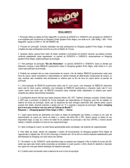 PLANO DE OPERA&Ccedil;&Atilde;O - Shopping Iguatemi Porto Alegre