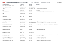 Lista de Empresas Instaladas atualizada