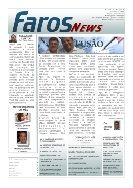 ANIVERSARIANTES DO M&Ecirc;S - Faros Assessoria Cont&aacute;bil